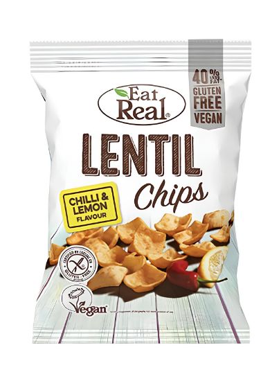 Picture of Eat Real Lentil Chips Chili & Lemon Flavour 113gm