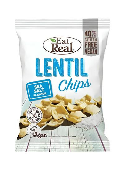 Picture of Eat Real Lentil Chips Sea Salt 113gm