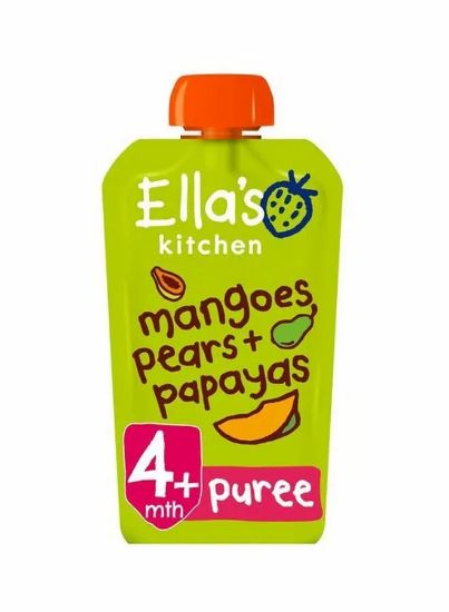 Picture of Ella'S Kitchen Baby Food Mango, Pears & Papaya 120gm