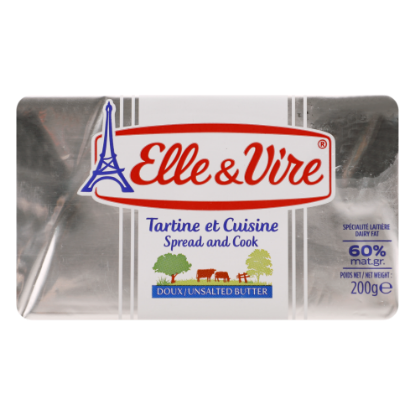 Picture of Elle & Vire Doux Butter Unsalted, 200gm