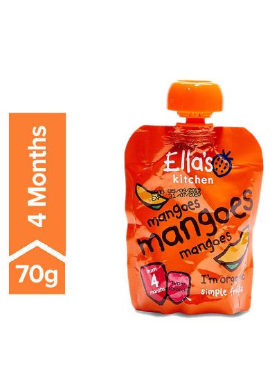 Picture of Ella's Kitchen Organic Puree Mangoes Super Smooth For 4 Months 70gm