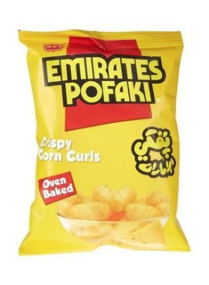 Picture of Emirates Pofaki Crispy Corn Curls Cheese 15gm