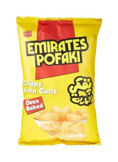 Picture of Emirates Pofaki Crispy Corn Curls Oven Baked 80gm