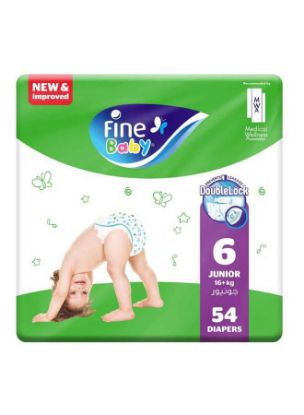 Picture of Fine Baby Diapers Double Lock Green Junior 54's