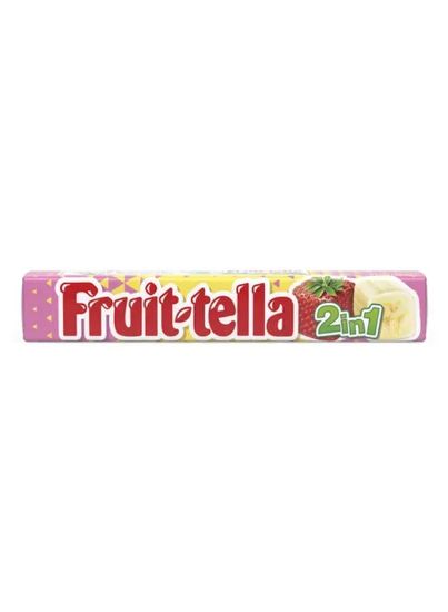 Picture of Fruittella 2In1 Strawberry Banana Candy 32.4gm