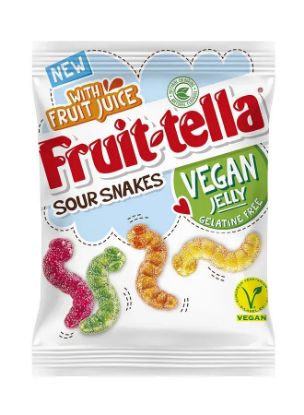 Picture of Fruittella Jelly Sour Snakes Vegan 150gm