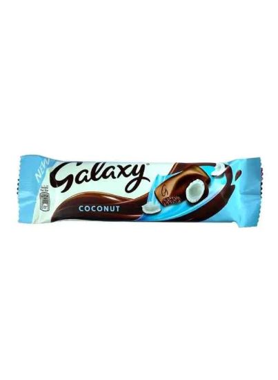 Picture of Galaxy Coconut Brittle Chocolate Bar 24pc