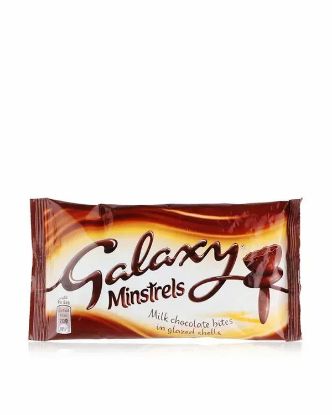 Picture of Galaxy Minstrels Milk Chocolate Bites In Glazed Shells 42gm