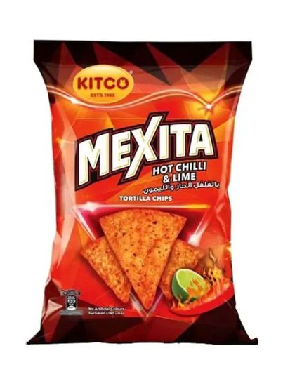 Picture of Kitco Mexita Chips Tortilla Hot Chilli & Lime 180gm