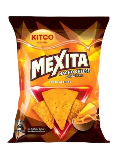 Picture of Kitco Mexita Nacho Cheese Tortilla Chips 40gm