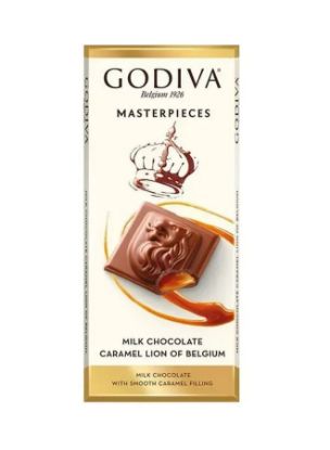 Picture of Godiva Masterpieces Milk Chocolate Caramel Lion Of Belgium 86gm