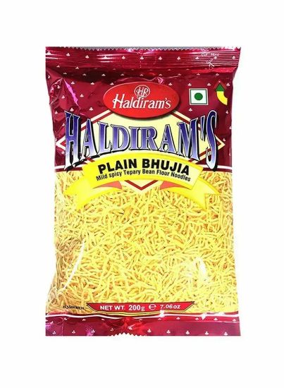 Picture of Haldiram's Bhujia Plain Mild Spicy Tepary Bean Flur Noodles 200gm