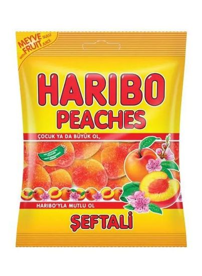 Picture of Haribo Peaches Seftali Jelly Candy 160gm