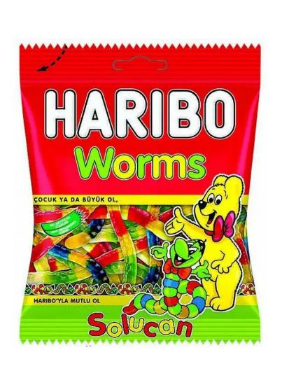 Picture of Haribo Worms Solucan 160gm