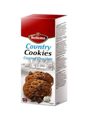 Picture of Hellema Country Country Cookies Coconut Chocolate 75gm