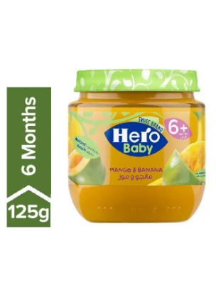 Picture of Hero Baby Banana & Mango Cereals 6+ Months 130gm