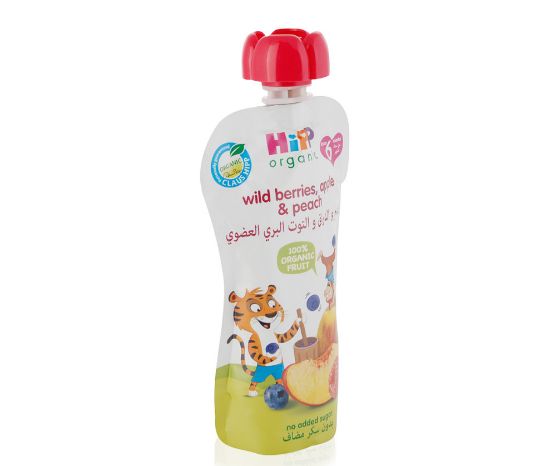 Picture of Hipp Organic Baby Food With Berry, Apple & Peach 100gm