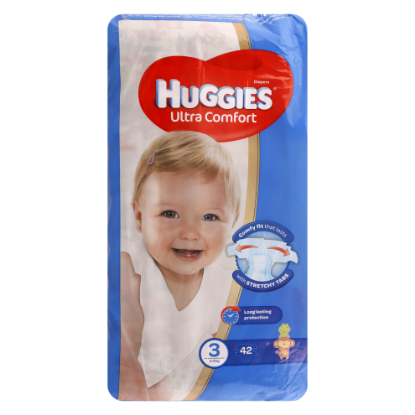 Picture of Huggies Extra Care, Size 3, 4 - 9 kg, Value Pack, 42 Diapers