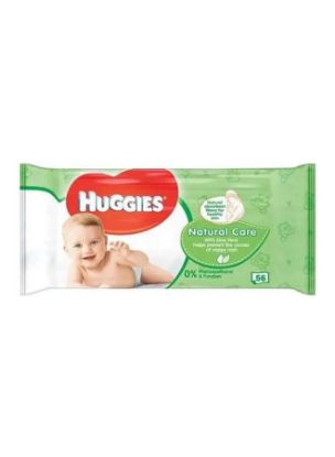 Picture of Huggies Natural Baby Wipes, Aloe Vera Wipes, 1 Pack x 56 Wipes