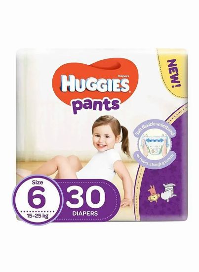 Picture of Huggies, Extra Care Culottes, Size 6,  15-25 kg, 30 Diaper Pants