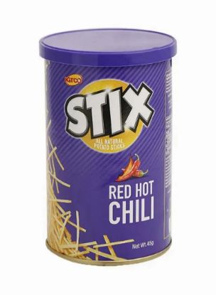 Picture of Kitco Stix Red Hot Chilli Potato Chips 45gm