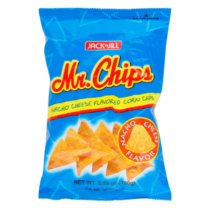 Picture of Jack Njill Mr Chips Nacho Cheese Flavored Corn Chips 100Gm