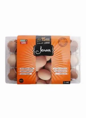 Picture of Jenan Eggs Brown Large Tray 15's