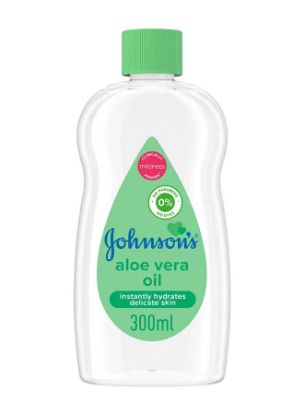 Picture of Johnson's Baby Aloe Vera Oil Instantly Hydrates Dry Skin 300ml