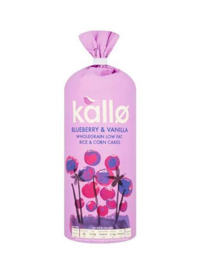 Picture of Kallo Blueberry & Vanilla Cakes Low Fat Rice & Corn Cakes 130gm