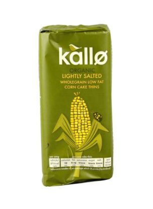 Picture of Kallo Organic Corn Cake Lightly Salted Low Fat 130gm