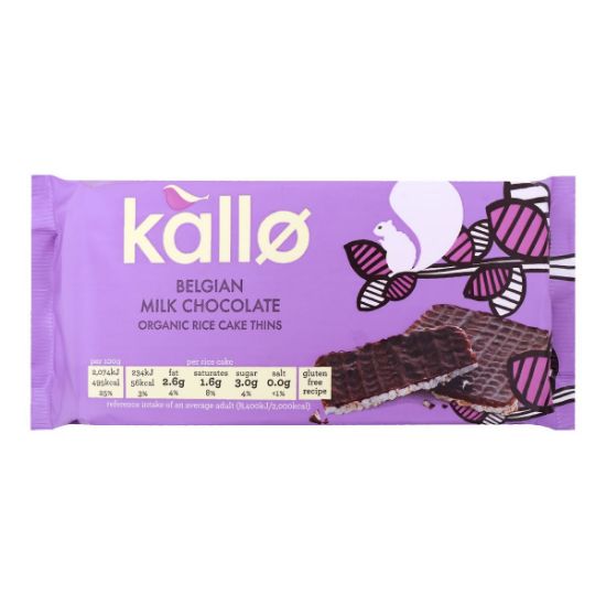 Picture of Kallo Rice Cake Chocolate Milk 6 Pack 100gm