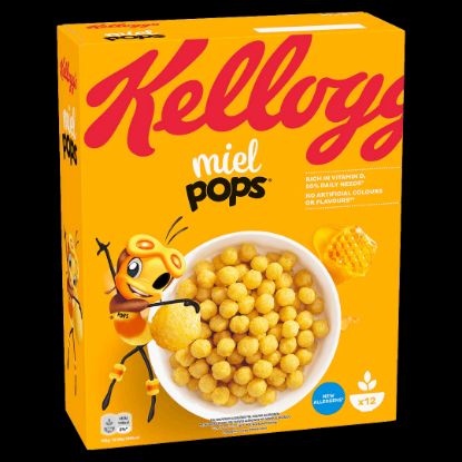 Picture of Kellogg's Cereal Miel Pops Rich In Vitamin D 50%Daily Needs 375gm