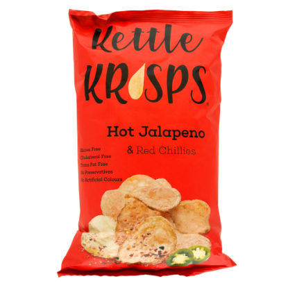 Picture of Kettle Krisps Hot Jalapeno & Red Chillies 120gm