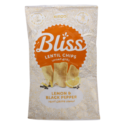 Picture of Kitco Bliss Lentil Lemon & Black Pepper Chips 135gm