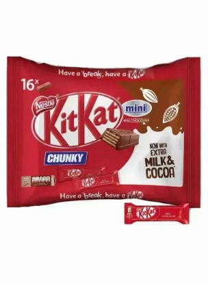 Picture of Nestle Kit Kat Chunky Mini 250gm