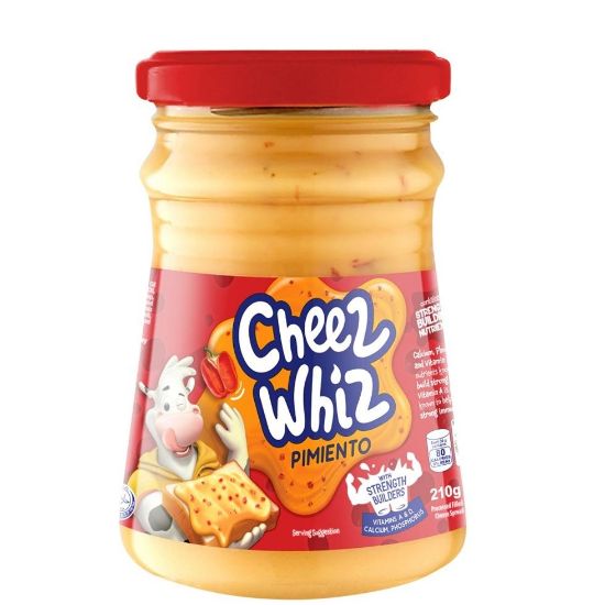 Picture of Kraft Cheez Whiz Pimiento Spread 210gm