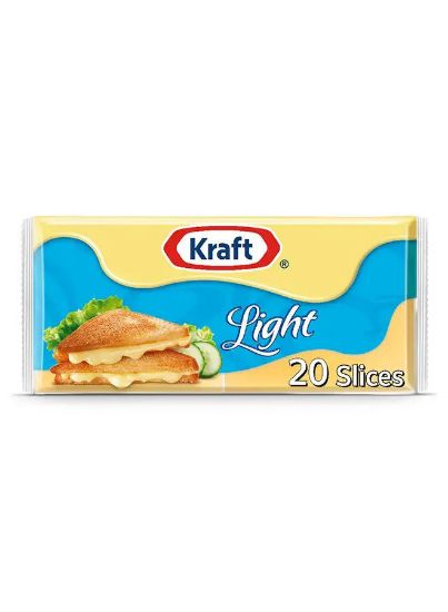 Picture of Kraft Light Cheese 20 Slices, 400gm