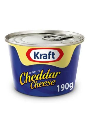 Picture of Kraft Cheddar Cheese Can 190gm