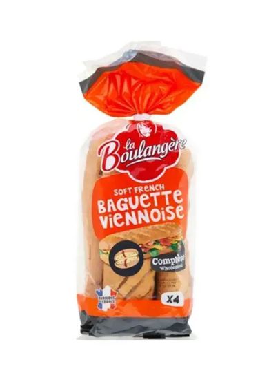 Picture of La Boulangere 4 Wholemeal Soft French Baguette 340gm