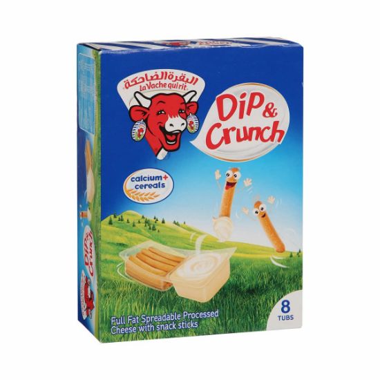 Picture of La Vache Qui Rit Dip & Crunch Spreadable Cheese With Sticks, 8x35gm