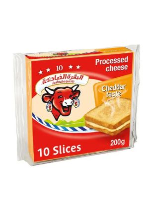 Picture of La Vache Quirit Spreadable Cheddar Cheese 10's Slices, 200gm