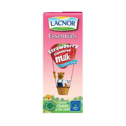 Picture of Lacnor Essentials Strawberry Flavoured Milk Low Fat, 180ml