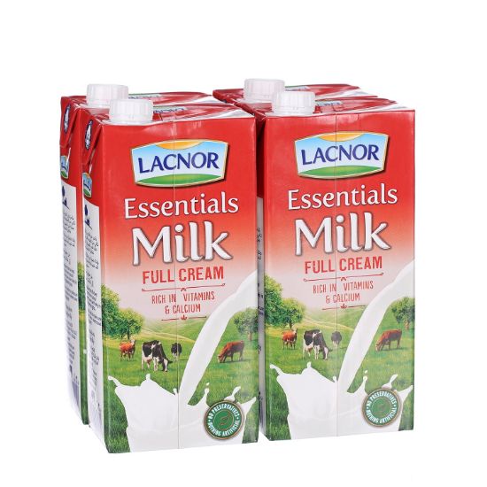 Picture of Lacnor UHT Milk Full Cream, 4x1ltr