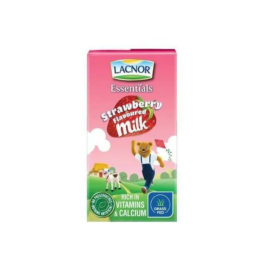 Picture of Lacnor Essentials Strawberry Flavoured Milk, 125ml