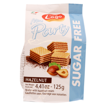 Picture of Gastone Lago Mini Party Sugar Free Wafer Hazelnut Cream 125gm