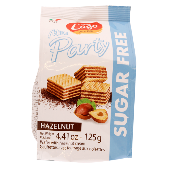 Picture of Gastone Lago Mini Party Sugar Free Wafer Hazelnut Cream 125gm