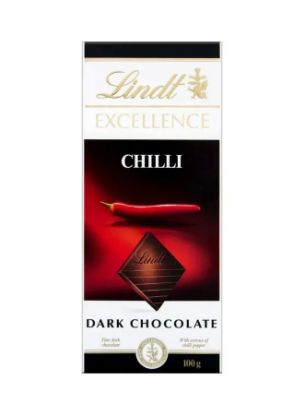 Picture of Lindt Excellence Chilli Dark Chocolate 100gm