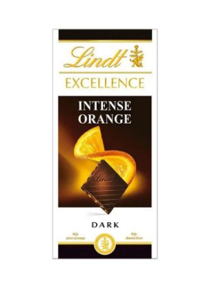 Picture of Lindt Excellence Dark Chocolate Intense Orange 35gm