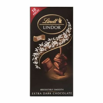 Picture of Lindt Lindor 18 Individualpc Swiss Extra Dark Chocolate 100gm