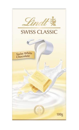 Picture of Lindt Swiss Classic White Chocolate 100gm